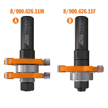 CMT Orange Tools 800.626.11M Tongue & groove set industrial industrial Tools Router bit sets Woodworking Tools and accessories Ireland Maginn Machinery