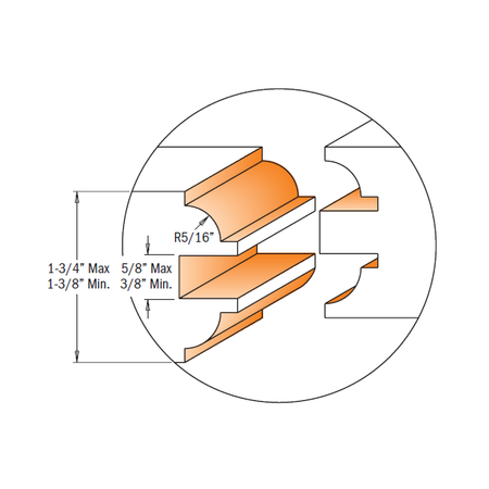 CMT Orange Tools 800.527.11 Entry & interior door router bit sets industrial industrial Tools Router bit sets Woodworking Tools and accessories Ireland Maginn Machinery 07