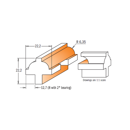 CMT Orange Tools 900.025.11 3 piece divided light door sets industrial industrial Tools Router bit sets Woodworking Tools and accessories Ireland Maginn Machinery 04