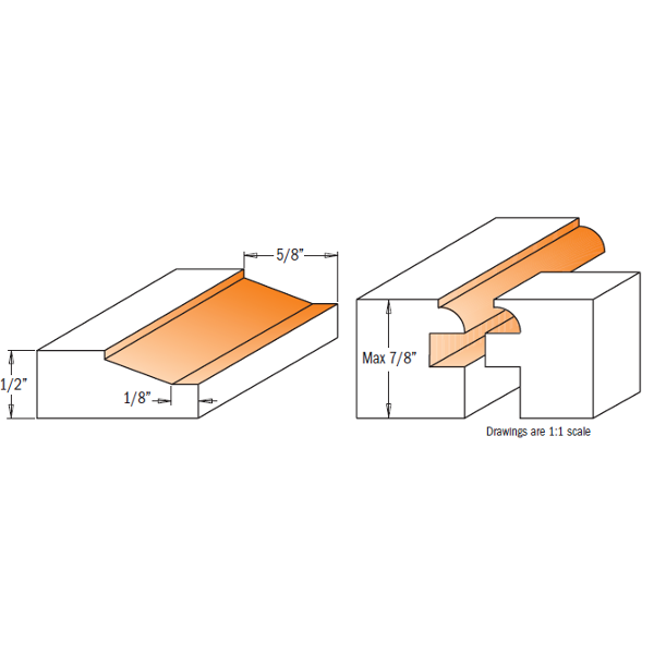 CMT Orange Tools 900.024.11 3 piece small arch door sets industrial industrial Tools Router bit sets Woodworking Tools and accessories Ireland Maginn Machinery 03