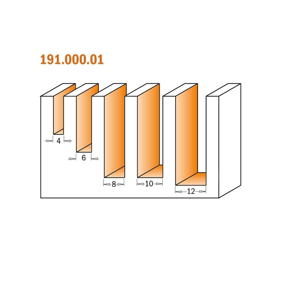 CMT Orange Tools 191.000.01 5 piece spiral bit sets Industrial Industrial Tools Router bit sets Woodworking Tools and accessories Ireland Maginn Machinery 02