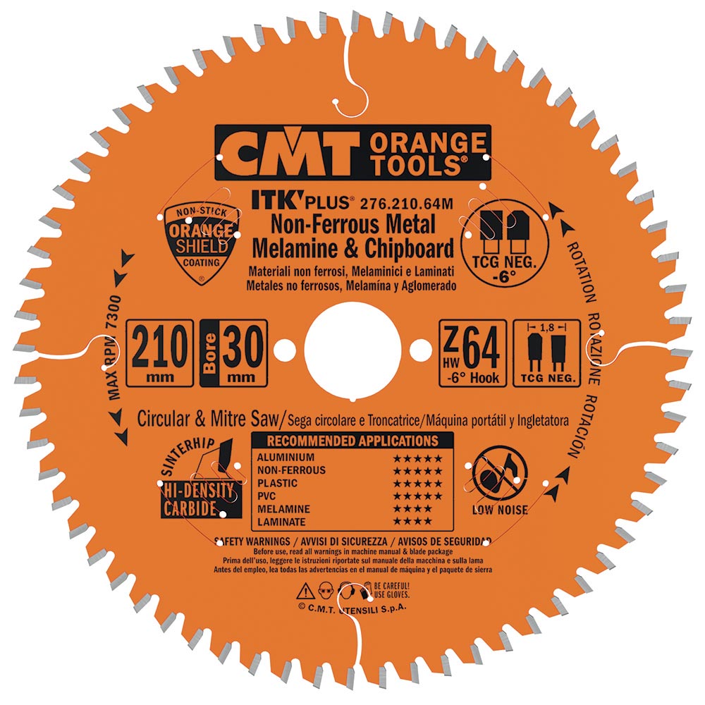 CMT Orange Tools 276.300.96M ITK-Plus® Non-Ferrous Metal & Composite Decking - THIN KERF Hardware Hardware Tools Industrial circular saw blades Woodworking Tools and accessories Ireland Maginn Machinery