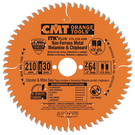 CMT Orange Tools 276.300.96M ITK-Plus® Non-Ferrous Metal & Composite Decking - THIN KERF Hardware Hardware Tools Industrial circular saw blades Woodworking Tools and accessories Ireland Maginn Machinery