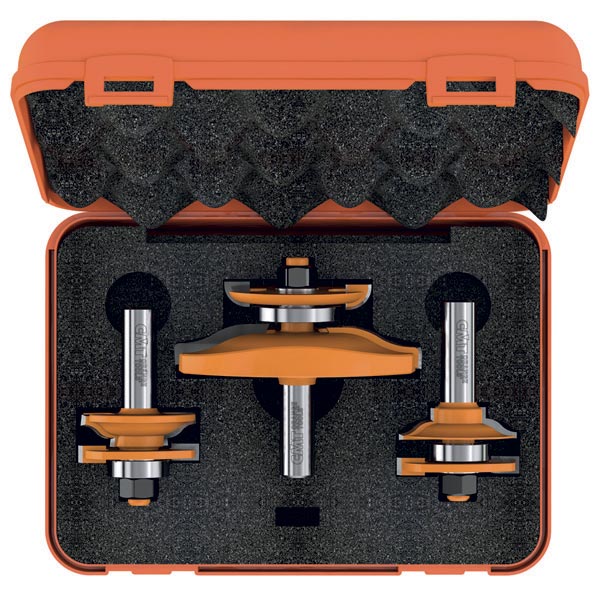 CMT Orange Tools 800.517.11 The raised panel sets with backcutter industrial industrial Tools Router bit sets Woodworking Tools and accessories Ireland Maginn Machinery