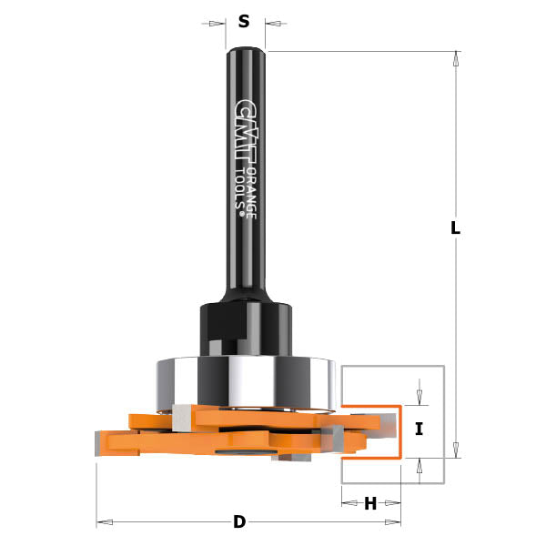 CMT Orange Tools 823.371.11A 3-Flute Slot Cutter for STRIPLOX Mini industrial industrial Tools Industrial router bits Woodworking Tools and accessories Ireland Maginn Machinery