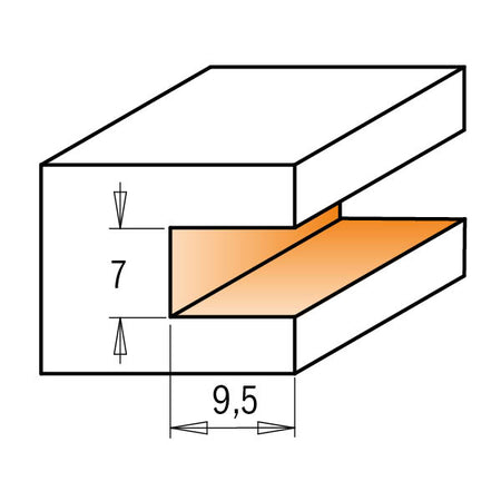 CMT Orange Tools 823.371.11A 3-Flute Slot Cutter for STRIPLOX Mini industrial industrial Tools Industrial router bits Woodworking Tools and accessories Ireland Maginn Machinery 03