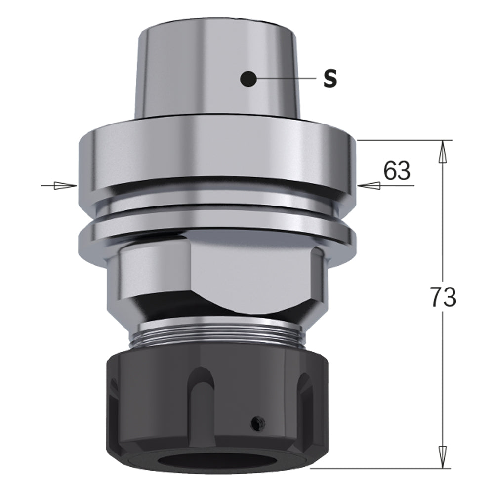 CMT Orange Tools 183.300.93 HSK chuck for ER32 precision collets Industrial Industrial Tools Router cutters & chucks for CNC Woodworking Tools and accessories Ireland Maginn Machinery 02