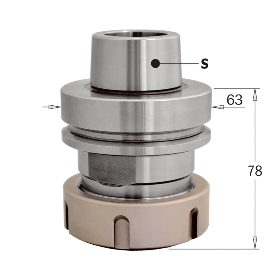 CMT Orange Tools 183.310.91 HSK-63F Chucks for ER40 Precision Collets Industrial Industrial Tools Router cutters & chucks for CNC Woodworking Tools and accessories Ireland Maginn Machinery 02