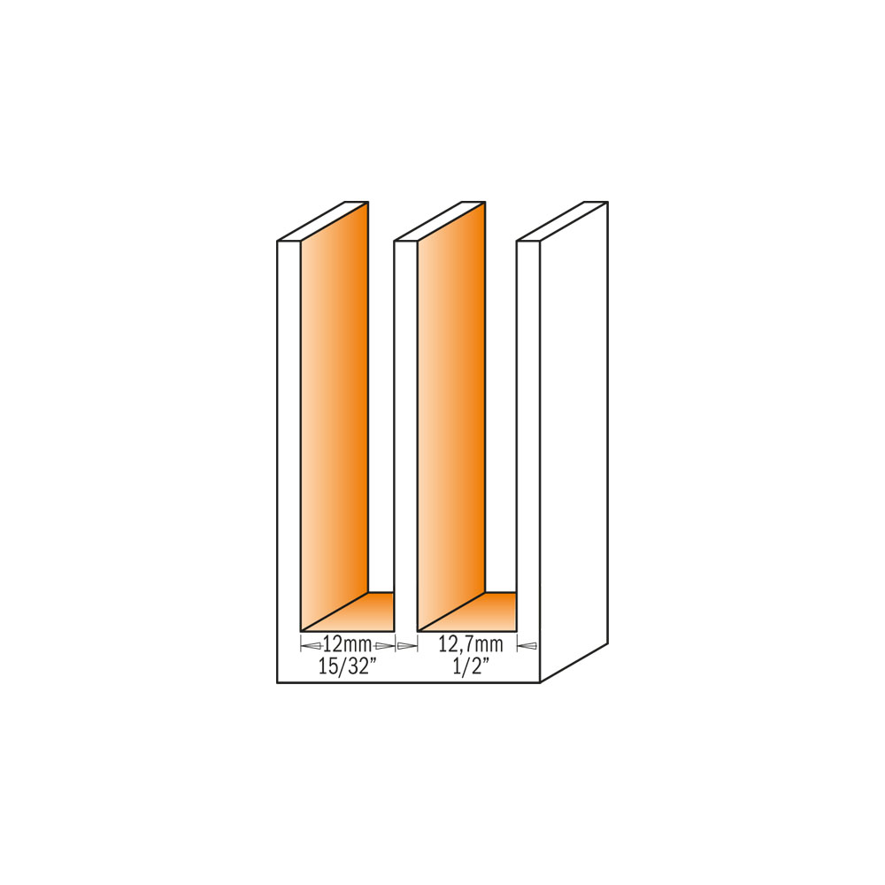 CMT Orange Tools 651.727.11 Straight router bits with insert knives Industrial Industrial Tools Router bits with insert knives Woodworking Tools and accessories Ireland Maginn Machinery 03