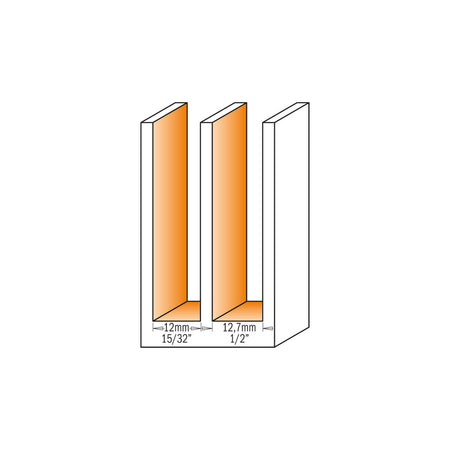 CMT Orange Tools 651.727.11 Straight router bits with insert knives Industrial Industrial Tools Router bits with insert knives Woodworking Tools and accessories Ireland Maginn Machinery 03