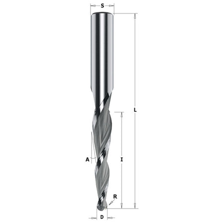 CMT Orange Tools 152.060.082 Solid Carbide Upcut 2D/3D Carving Tapered Ball Nose Spiral Bits Industrial Industrial Tools Router cutters & chucks for CNC Woodworking Tools and accessories Ireland Maginn Machinery 03