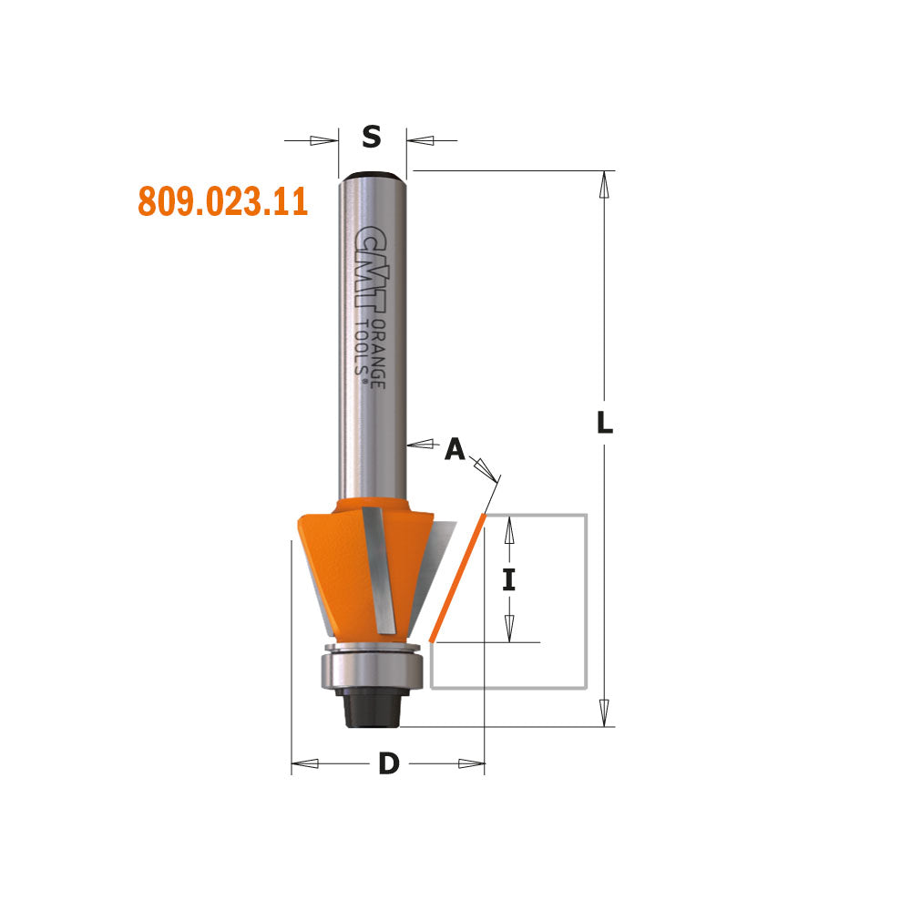 CMT Orange Tools 809.022.11 Combination trimmer router bits industrial industrial Tools Industrial router bits Woodworking Tools and accessories Ireland Maginn Machinery 05