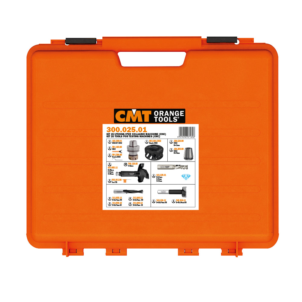 CMT Orange Tools 300.023.01 KIT TOOLS FOR TESTING MACHINES (CNC) Industrial Industrial Tools Router bit sets Woodworking Tools and accessories Ireland Maginn Machinery 03