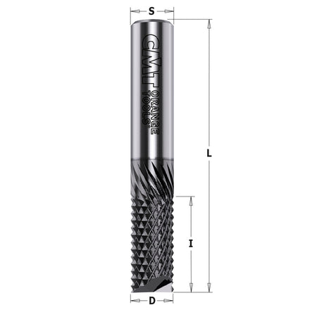 CMT Orange Tools 151.080.25E Solid surface and fiberglass bit DLCS Chrome Coating - LONG LIFE Industrial Industrial Tools Router cutters & chucks for CNC Woodworking Tools and accessories Ireland Maginn Machinery 02