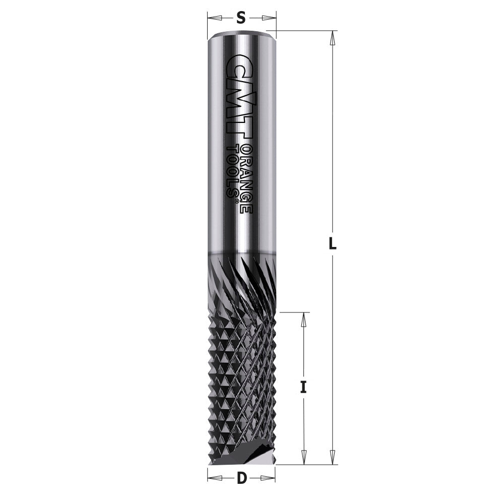 CMT Orange Tools 151.064.25E Solid surface and fiberglass bit DLCS Chrome Coating - LONG LIFE Industrial Industrial Tools Router cutters & chucks for CNC Woodworking Tools and accessories Ireland Maginn Machinery 02