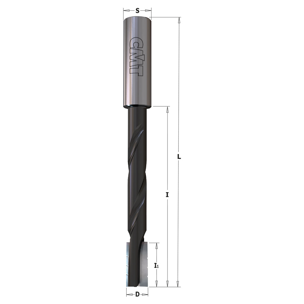 CMT Orange Tools 161.120.11 Carbide Spiral Slot Mortising bit with Chip-Breaker Hardware Hardware Tools Slot mortising bits Woodworking Tools and accessories Ireland Maginn Machinery 02