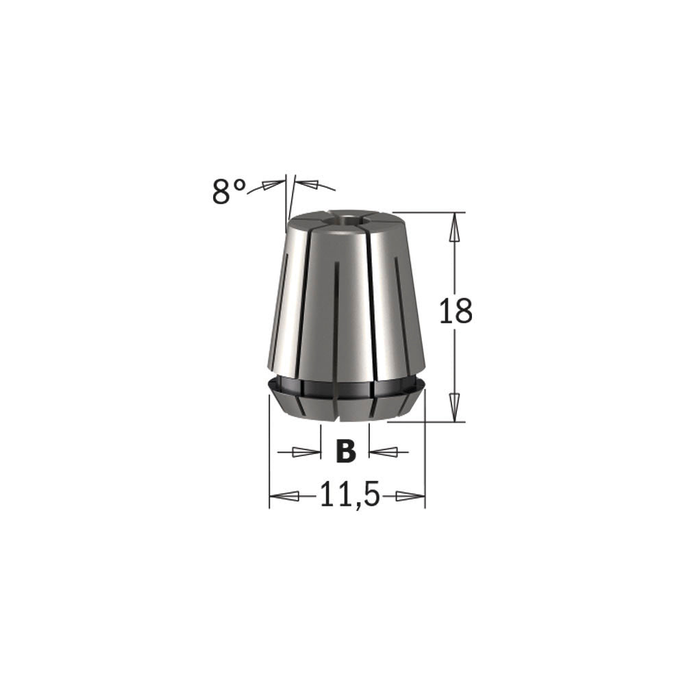 CMT Orange Tools 184.050.11 "ER11" precision collets Industrial Industrial Tools Router cutters & chucks for CNC Woodworking Tools and accessories Ireland Maginn Machinery 02