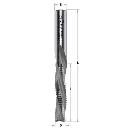 CMT Orange Tools 196.201.11 Solid carbide downcut spiral bits with chipbreaker Industrial Industrial Tools Router cutters & chucks for CNC Woodworking Tools and accessories Ireland Maginn Machinery 02