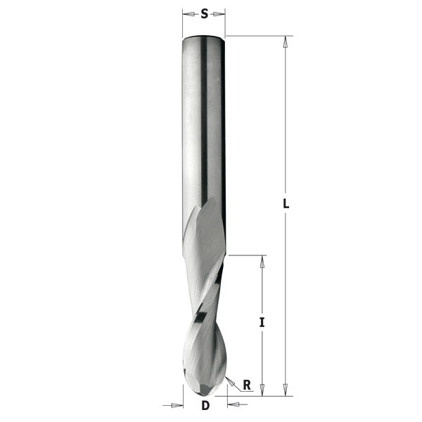 CMT Orange Tools 199.001.11 Round nose solid carbide upcut spiral bits Industrial Industrial Tools Router cutters & chucks for CNC Woodworking Tools and accessories Ireland Maginn Machinery 02