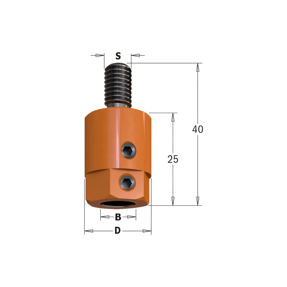 CMT Orange Tools 301.000.01 Adaptors M8 Industrial Industrial Tools Industrial boring bits Woodworking Tools and accessories Ireland Maginn Machinery 02