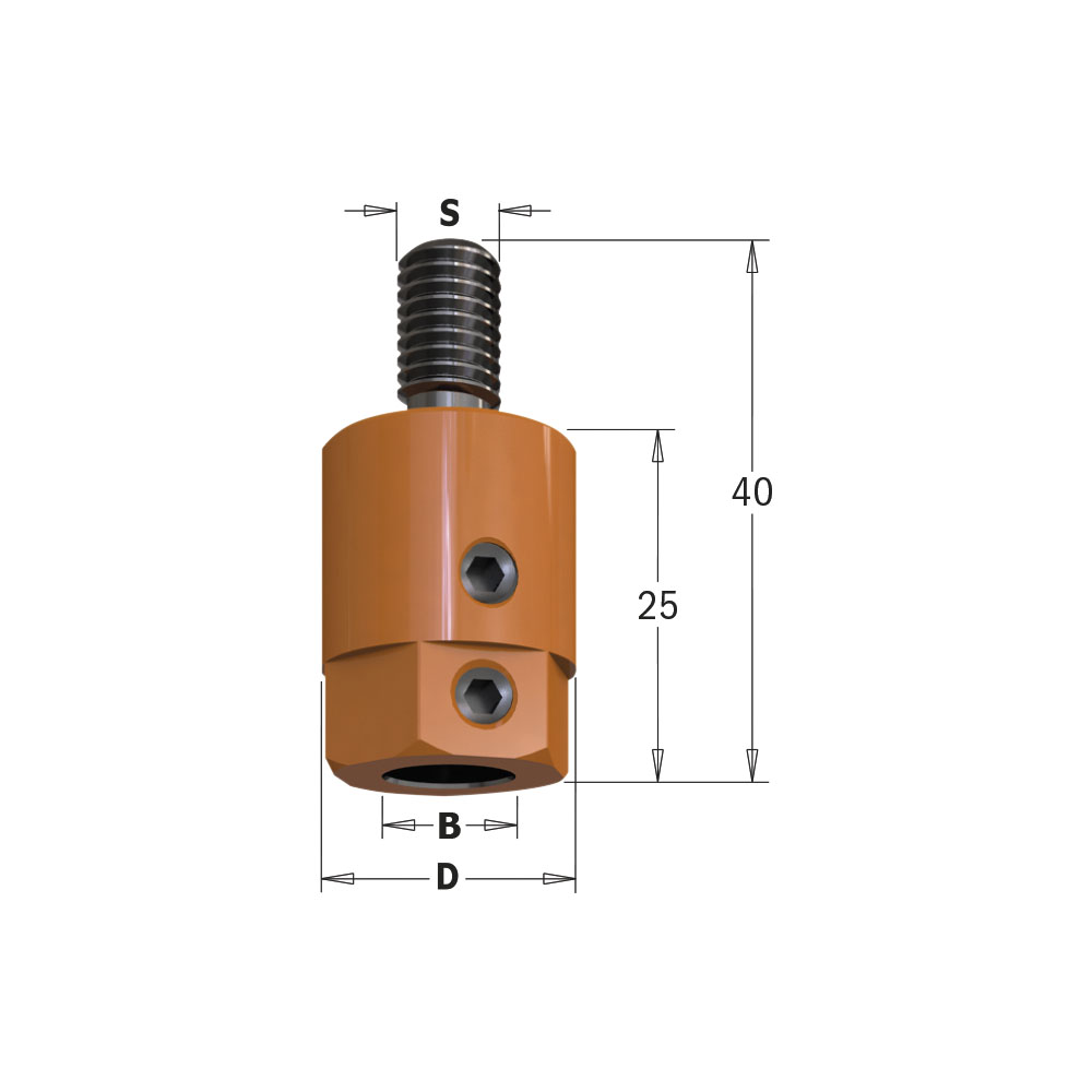 CMT Orange Tools 301.000.02 Adaptors M8 Industrial Industrial Tools Industrial boring bits Woodworking Tools and accessories Ireland Maginn Machinery 02