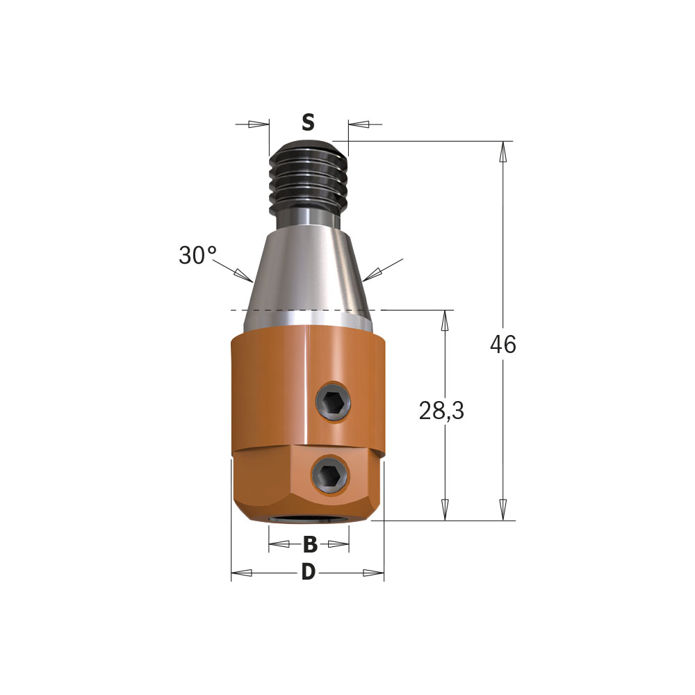 CMT Orange Tools 303.000.02 Adaptors M10/30 Industrial Industrial Tools Industrial boring bits Woodworking Tools and accessories Ireland Maginn Machinery 02