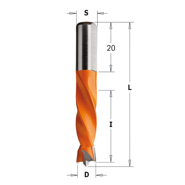 CMT Orange Tools 306.030.21 4 flute dowel drills Industrial Industrial Tools Industrial boring bits Woodworking Tools and accessories Ireland Maginn Machinery 02