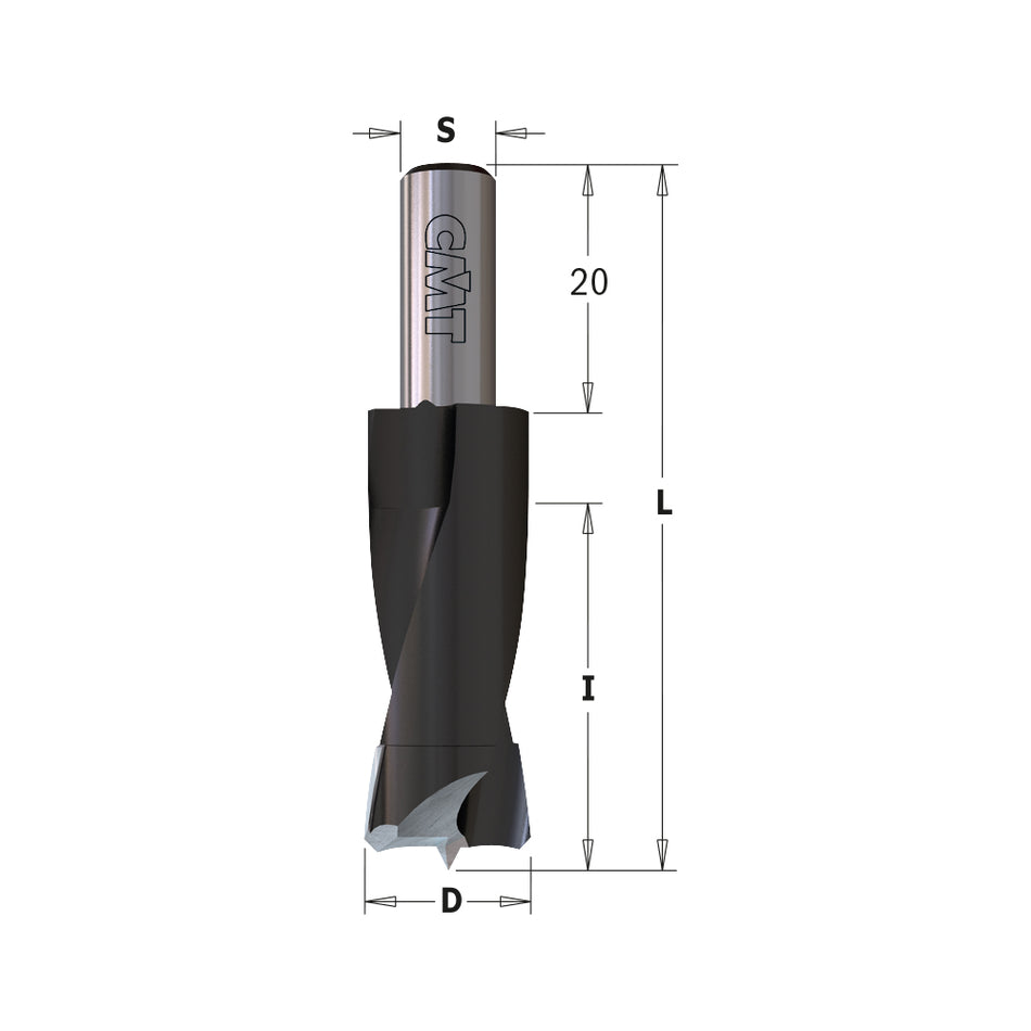 CMT Orange Tools 312.040.11 Dowel Drills for Mafell® & Hand-Held Routers Hardware Hardware Tools Boring bits & Forstner bits Woodworking Tools and accessories Ireland Maginn Machinery 02