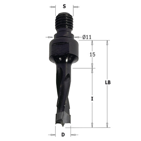 CMT Orange Tools 338.050.12 Dowel drills with threaded shank Industrial Industrial Tools Industrial boring bits Woodworking Tools and accessories Ireland Maginn Machinery 02