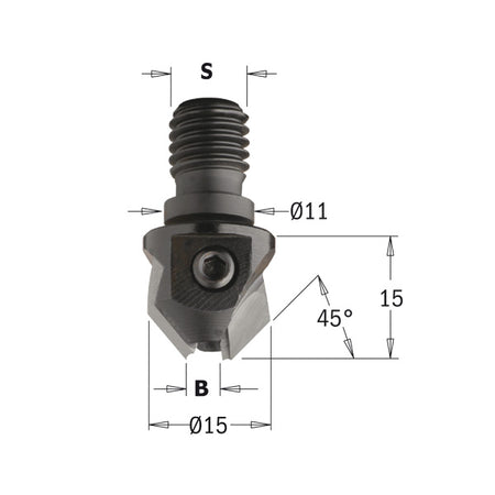 CMT Orange Tools 350.030.11 Countersinks with threaded shank Industrial Industrial Tools Boring bits & Forstner bits Woodworking Tools and accessories Ireland Maginn Machinery 02