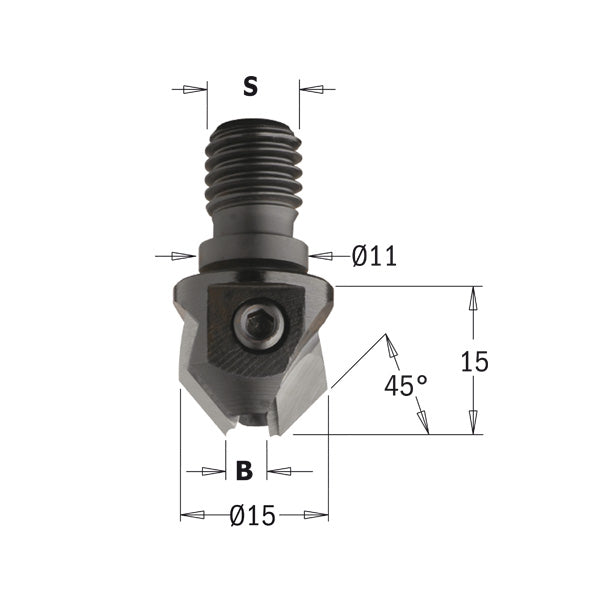 CMT Orange Tools 350.030.11 Countersinks with threaded shank Industrial Industrial Tools Boring bits & Forstner bits Woodworking Tools and accessories Ireland Maginn Machinery 02