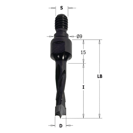 CMT Orange Tools 352.050.11 Dowel drills with threaded shank Industrial Industrial Tools Industrial boring bits Woodworking Tools and accessories Ireland Maginn Machinery 02