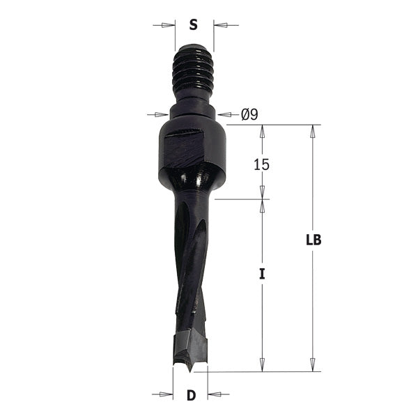 CMT Orange Tools 352.100.11 Dowel drills with threaded shank Industrial Industrial Tools Industrial boring bits Woodworking Tools and accessories Ireland Maginn Machinery 02