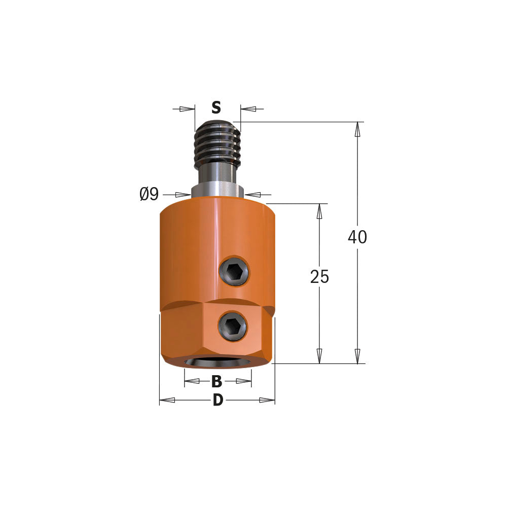 CMT Orange Tools 358.000.01 Adaptors M8/9 Industrial Industrial Tools Industrial boring bits Woodworking Tools and accessories Ireland Maginn Machinery 02