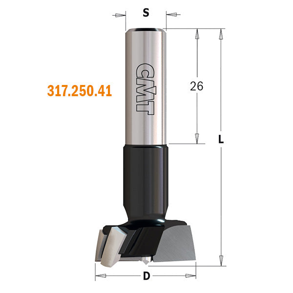 CMT Orange Tools 317.150.41 X-TREME Hinge Boring Bits Industrial Industrial Tools Industrial boring bits Woodworking Tools and accessories Ireland Maginn Machinery 02