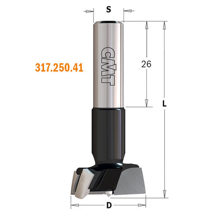 CMT Orange Tools 317.150.41 X-TREME Hinge Boring Bits Industrial Industrial Tools Industrial boring bits Woodworking Tools and accessories Ireland Maginn Machinery 02