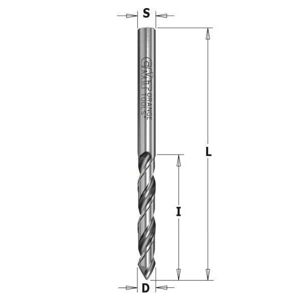 CMT Orange Tools 363.035.41 Solid carbide twist drills  V point 60° sharpening Industrial Industrial Tools Industrial boring bits Woodworking Tools and accessories Ireland Maginn Machinery 02