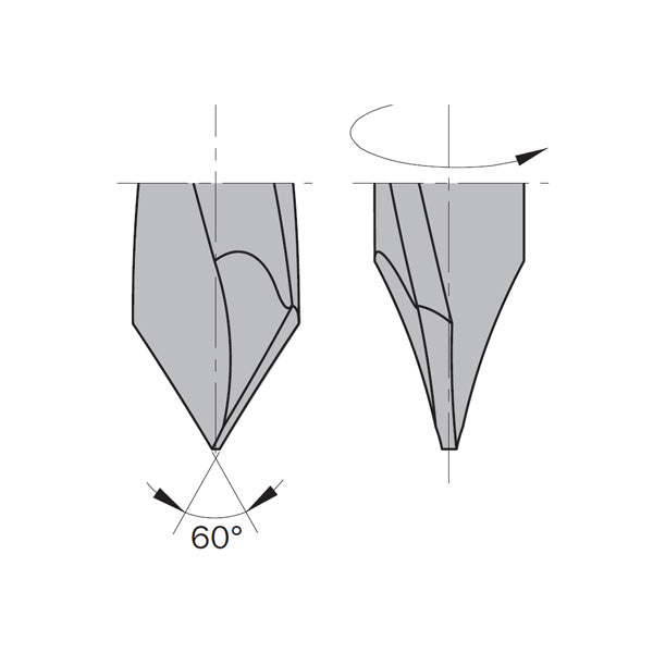 CMT Orange Tools 368.060.12 2 flute dowel drills for through holes Industrial Industrial Tools Industrial boring bits Woodworking Tools and accessories Ireland Maginn Machinery 03