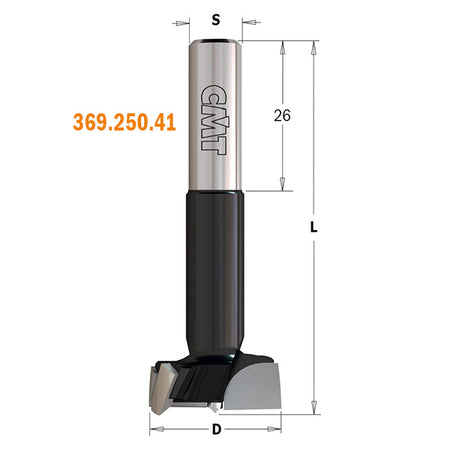 CMT Orange Tools 369.150.41 X-TREME Hinge Boring Bits Industrial Industrial Tools Industrial boring bits Woodworking Tools and accessories Ireland Maginn Machinery 02