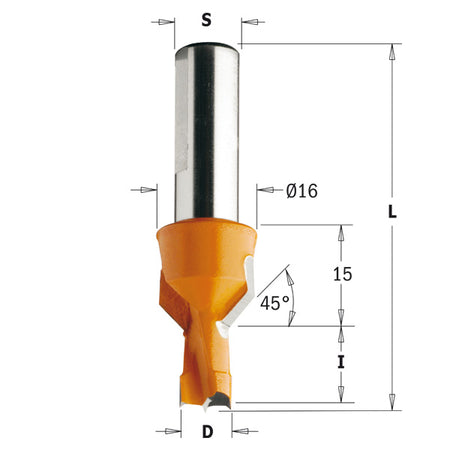 CMT Orange Tools 376.082.11 Dowel drills with countersink Industrial Industrial Tools Industrial boring bits Woodworking Tools and accessories Ireland Maginn Machinery 02