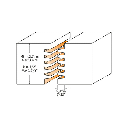 CMT Orange Tools 800.606.11 Professional finger joint router bits industrial industrial Tools Industrial router bits Woodworking Tools and accessories Ireland Maginn Machinery 03