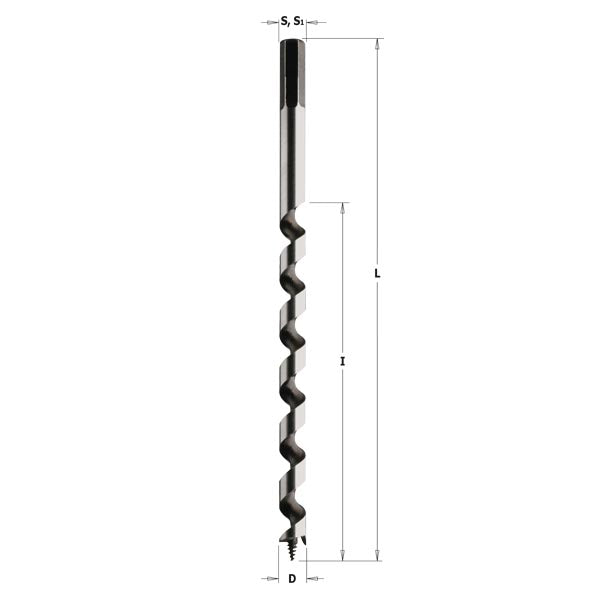 CMT Orange Tools 535.080.51 Auger bits Hardware Hardware Tools Boring bits & Forstner bits Woodworking Tools and accessories Ireland Maginn Machinery