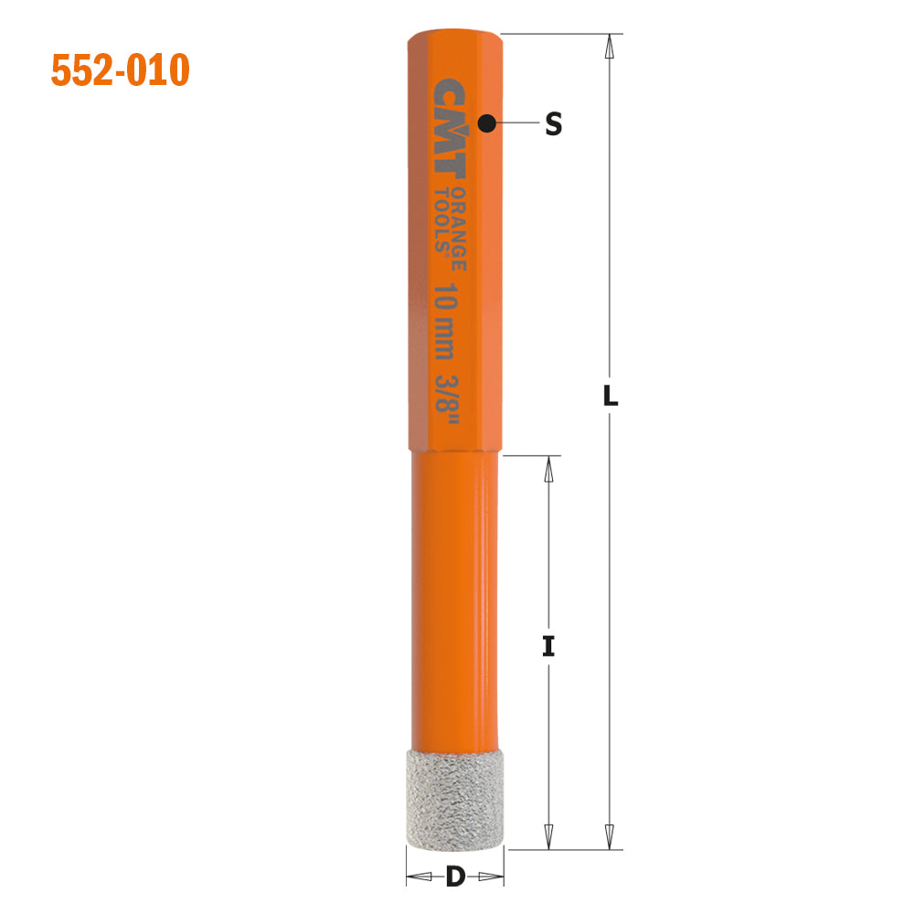 CMT Orange Tools 552-001-05 552-0 Diamond dry hole saws for drill Hardware Hardware Tools Hole saws Woodworking Tools and accessories Ireland Maginn Machinery