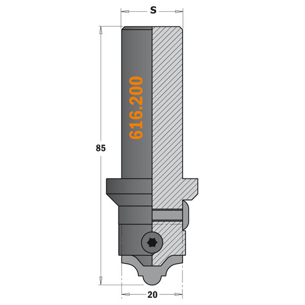 CMT Orange Tools 616.000.01 Complete set for decorating on MDF Industrial Industrial Tools Router cutters & chucks for CNC Woodworking Tools and accessories Ireland Maginn Machinery 03