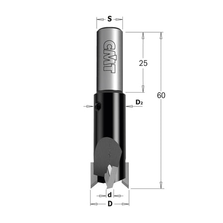 CMT Orange Tools 515.412.11 90° countersink with parallel shank Hardware Hardware Tools Boring bits & Forstner bits Woodworking Tools and accessories Ireland Maginn Machinery