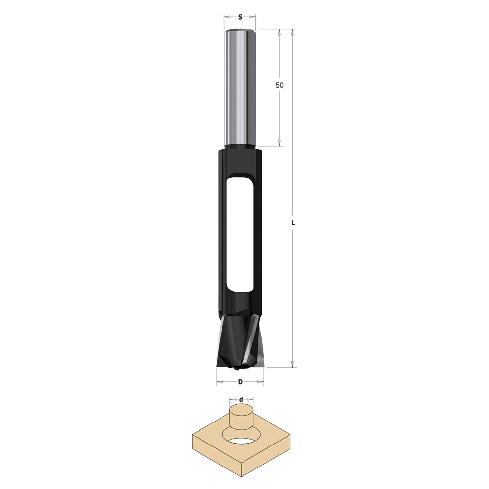 CMT Orange Tools 529.140.31 529-mm Plug cutters Hardware Hardware Tools Boring bits & Forstner bits Woodworking Tools and accessories Ireland Maginn Machinery