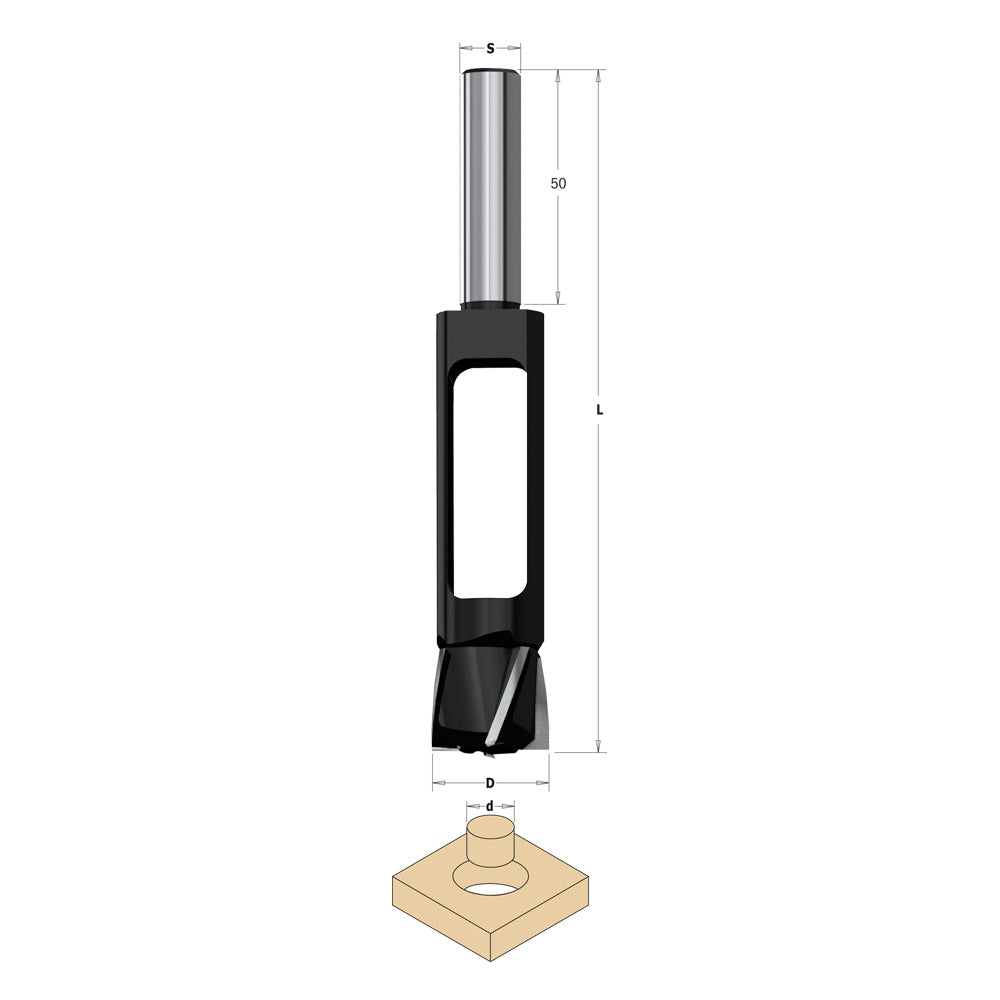 CMT Orange Tools 529.445.31 529-inc Plug cutters Hardware Hardware Tools Boring bits & Forstner bits Woodworking Tools and accessories Ireland Maginn Machinery