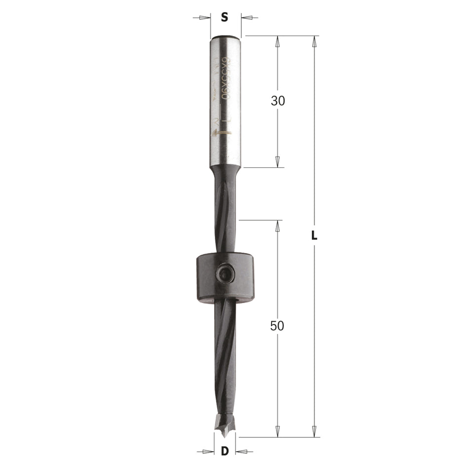 CMT Orange Tools 540.050.11 Brad point bits with parallel shank Hardware Hardware Tools Boring bits & Forstner bits Woodworking Tools and accessories Ireland Maginn Machinery