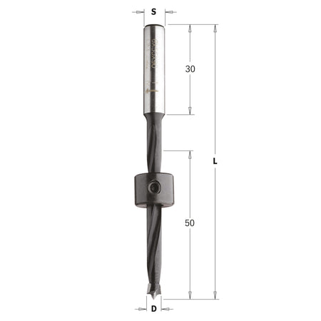 CMT Orange Tools 540.100.11 Brad point bits with parallel shank Hardware Hardware Tools Boring bits & Forstner bits Woodworking Tools and accessories Ireland Maginn Machinery