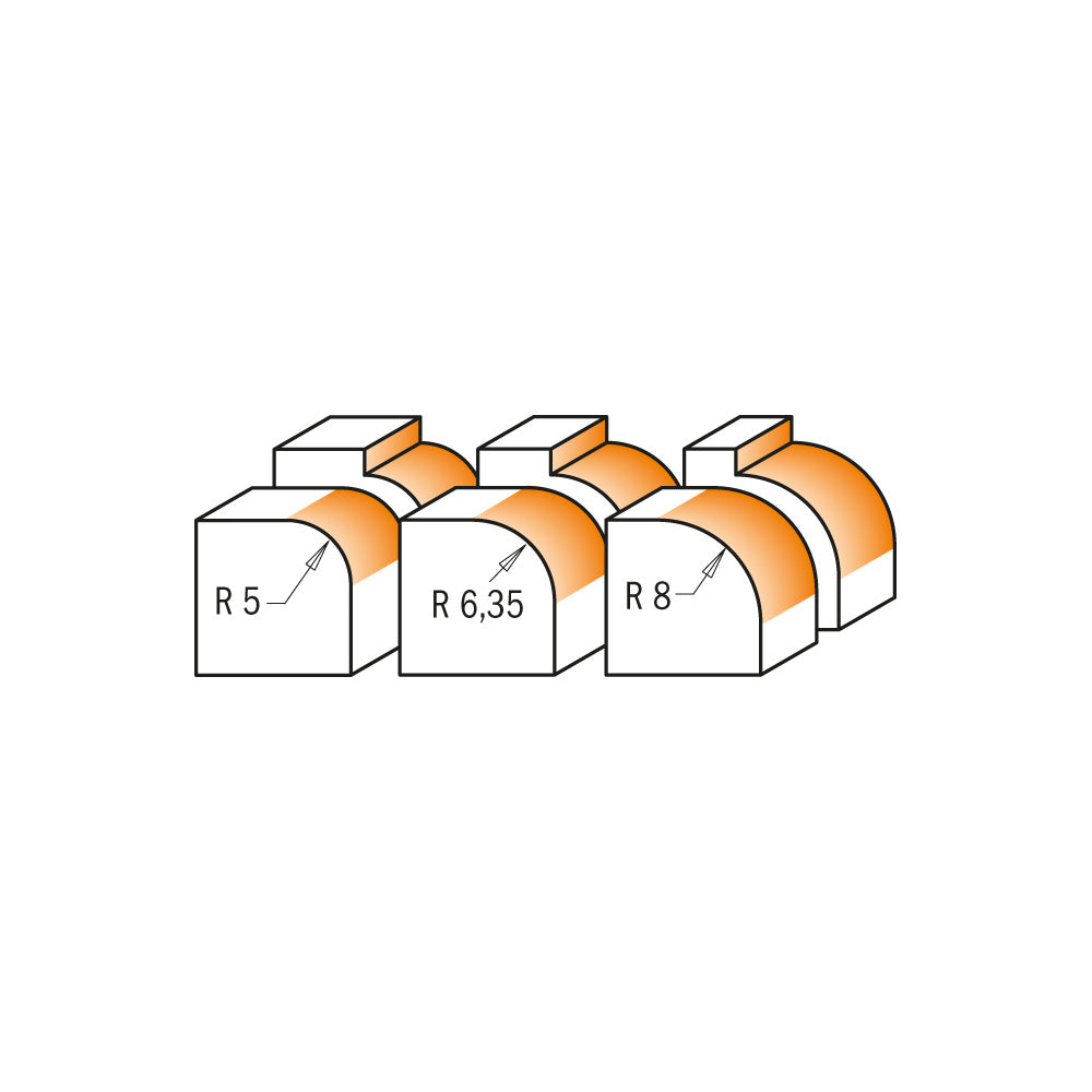 CMT Orange Tools 661.050.11 Roundover bits with insert knives Industrial Industrial Tools Router bits with insert knives Woodworking Tools and accessories Ireland Maginn Machinery 02